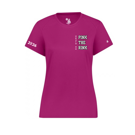 Pink the Rink Dryfit T-Shirt | Momentec 416000\216000 - Left Chest Heat Press