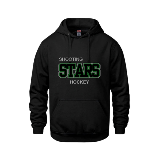 EO SHOOTING STARS CHAMPION HOODIE MIDNIGHT EDITION WITH  EMBROIDERED TWILL APPLIQUE