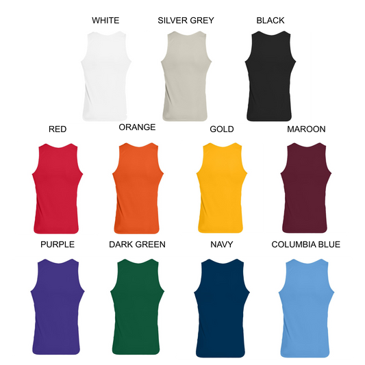 Sandstorm Volleyball Men's Custom Training Tank | Momentec Augusta - Full Front Logo