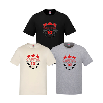 Capital Ringette Classic Cotton T-Shirt | CX2 Parkour - Full Front Heat Press Logo