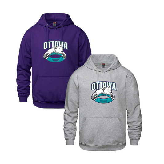 CORA CX2 VAULT HOODIE WITH FULL FRONT HEAT PRESS BEAR LOGO