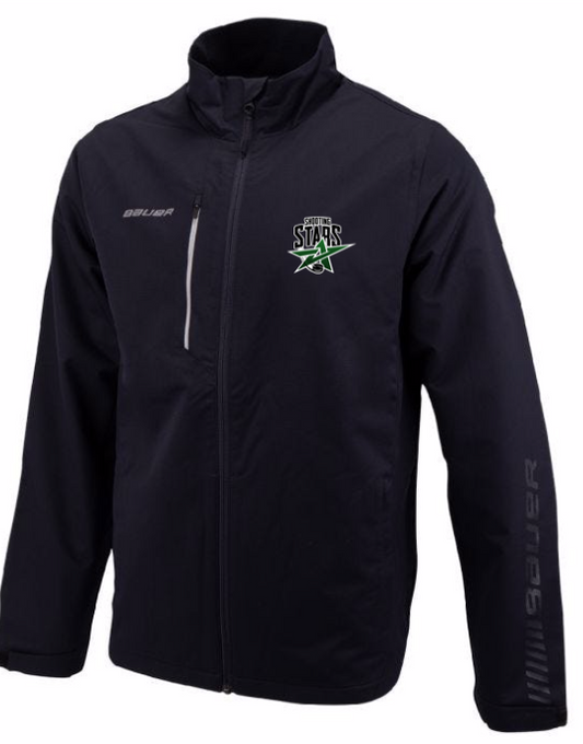 EAST OTTAWA SHOOTING STARS BAUER LIGHTWEIGHT JACKET BLK-ADULT WITH EMBROIDERED LOGO