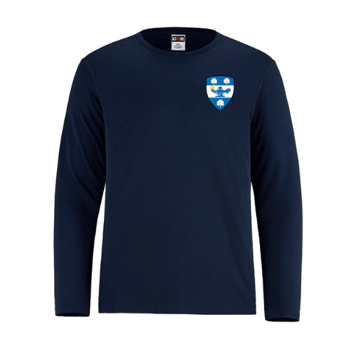 LISGAR COLLEGIATE INSTITUTE SHORE LONG SLEEVE WITH LEFT CHEST HEAT PRESSED LOGO