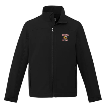 OTTAWA STING JACKET LIGHTWEIGHT SOFTSHELL WITH LEFT CHEST EMBROIDERED LOGO CX2 YOUTH AND MEN