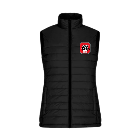 Ottawa 67's Women's Puffer Vest | CX2 Faro - Embroidered Left Chest