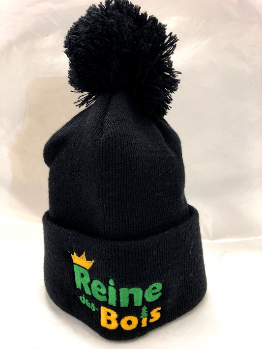 ÉCOLE ÉLÉMENTAIRE CATHOLIQUE REINE DES BOIS AK POM POM HAT WITH EMBROIDERED LOGO