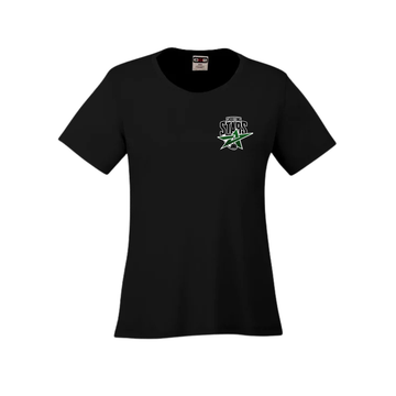 SHOOTING STARS DRYFIT TSHIRT WITH LEFT CHEST LOGO COAST WOMEN