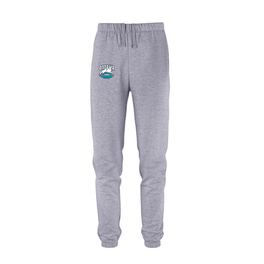 CORA DASH COTTON SWEATPANTS WITH HEAT PRESSED BEAR LOGO