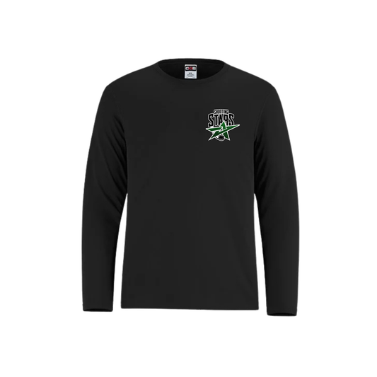 EO SHOOTING STARS DRYFIT LONG SLEEVE WITH LEFT CHEST LOGO SHORE