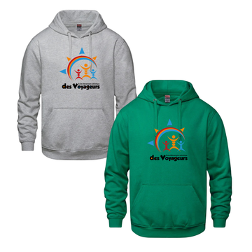 DES VOYAGEURS VAULT HOODIE AVEC LOGO IMPRIMÉ DEVANT