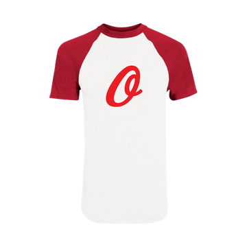 OLLB White & Red Short Sleeve Shirt  |  Augusta - Full Front Heat Press Logo