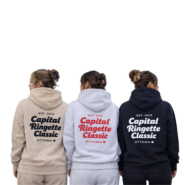 Capital Ringette Classic Hoodie | CX2 Vault - Full Back Heat Press Bubble