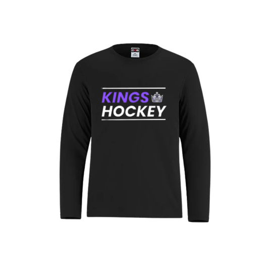 RSL KINGS SHORE DRIFIT LONG SLEEVE TSHIRT BLACK