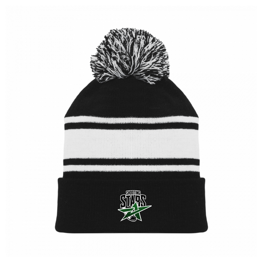 EO SHOOTING STARS POM POM TOQUE WITH EMBROIDERED LOGO AK