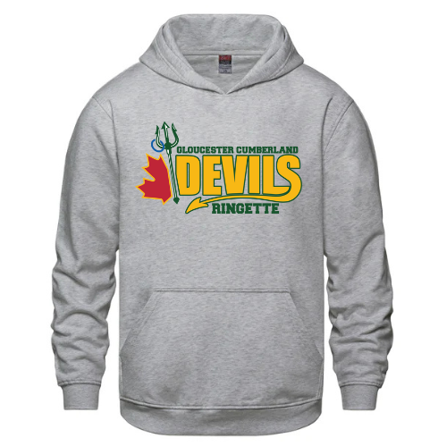GCRA DEVILS VAULT HOODIE WITH FULL FRONT TWILL APPLIQUE