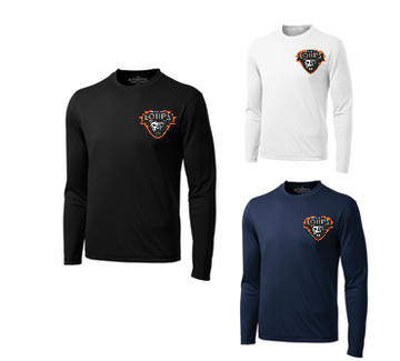 MER BLEUE LOUPS ATC DRYFIT LONG SLEEVE WITH LEFT CHEST HEAT PRESSED LOGO