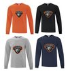 Mer Bleue Loups Cotton Long Sleeve T-Shirt | ATC - Full Front Heat Press Logo