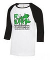 ÉCOLE ÉLÉMENTAIRE CATHOLIQUE ÉLISABETH-BRUYÈRE BASEBALL 2 TONE SHIRT WITH 3 COLOUR PRINTED LOGO