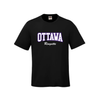 CORA PARKOUR COTTON TSHIRT WITH FULL FRONT "OTTAWA RINGETTE" LOGO YOUTH AND MENS