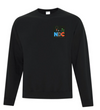 ÉCOLE ÉLÉMENTAIRE CATHOLIQUE NOTRE DAME DES CHAMPS COTTON CREW SWEATSHIRT WITH LEFT CHEST EMBROIDERED LOGO