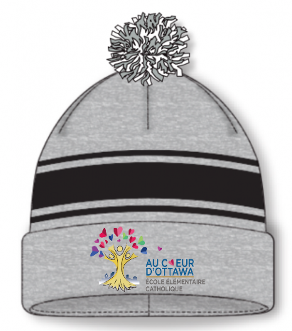 AU COEUR AK POM POM HAT WITH EMBROIDERED LOGO