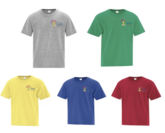 AU COEUR ATC COTTON TSHIRT WITH LEFT CHEST PRESS ON LOGO