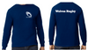 OTTAWA WOLVES RUGBY COTTON LONG SLEEVE T-SHIRT WITH LEFT CHEST HEAT PRESSED LOGO AND WOLVES RUGBY HEAT PRESSED ON BACK