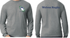 OTTAWA WOLVES RUGBY COTTON LONG SLEEVE T-SHIRT WITH LEFT CHEST HEAT PRESSED LOGO AND WOLVES RUGBY HEAT PRESSED ON BACK