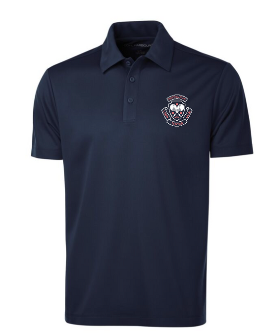 ROCKCLIFFE LAWN TENNIS CLUB COAL HARBOUR SHIRT WITH HEAT PRESSED LOGO ON LEFT CHEST