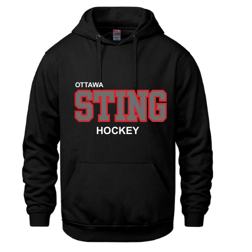 OTTAWA STING HOCKEY VAULT HOODIE WITH "MIDNIGHT SERIES" TWILL APPLIQUE