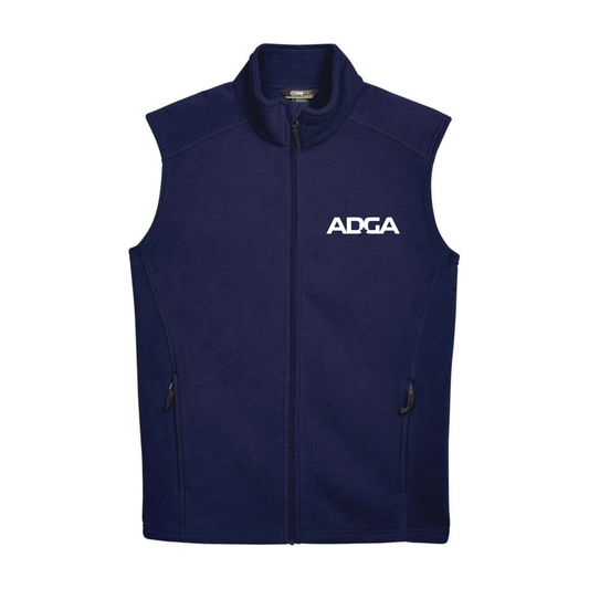 ADGA Fleece Vest | S&S Journey Core365 — Embroidered logo