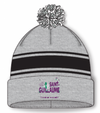 Saint Guillaume Pom Pom Hat | Athletic Knit - Embroidered Logo