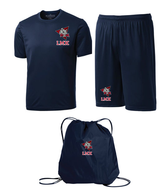 ÉCOLE ÉLÉMENTAIRE CATHOLIQUE LAMOUREUX ATC DRYLAND KIT CONTAINS DRYFIT TSHIRT, SHORTS, AND CARRY BAG ALL WITH HEAT PRESS LOGO