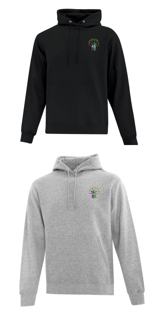 ÉCOLE ÉLÉMENTAIRE CATHOLIQUE SAINT JOSEPH ATC COTTON HOODIE WITH HEAT PRESSED LEFT CHEST LOGO