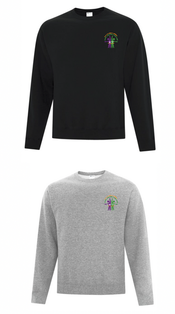 ÉCOLE ÉLÉMENTAIRE CATHOLIQUE ATC COTTON CREWNECK SWEATSHIRT WITH EMBROIDERED LEFT CHEST LOGO