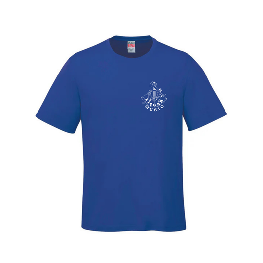 LISGAR COTTON TSHIRT WITH HEAT PRESS LEFT CHEST MUSIC LOGO PARKOUR