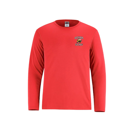 OTTAWA STING LONG SLEEVE DRYFIT WITH LEFT CHEST LOGO CX2 SHORE