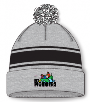 DES PIONNIERS AK POM POM HAT WITH EMBROIDERED LOGO