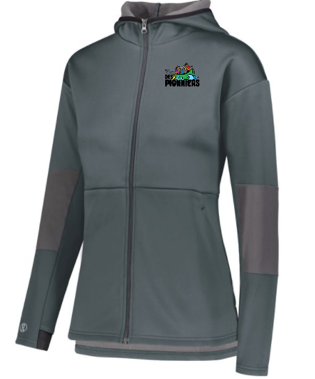 DES PIONNIERS LADIES POLY JACKET WITH EMBROIDERED LEFT CHEST LOGO