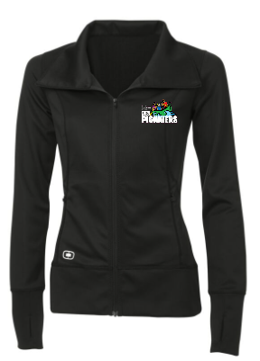 DES PIONNIERS OGIO LADIES FULL ZIP JACKET WITH EMBROIDERED LEFT CHEST LOGO