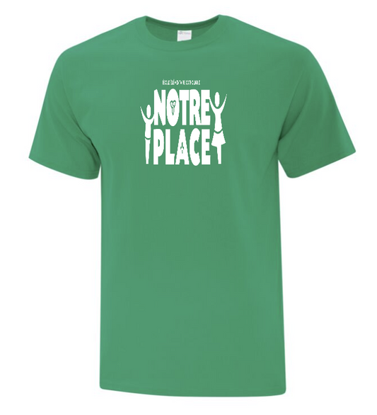 NOTRE PLACE ATC COTTON TSHIRT INCLUDES HEAT PRESSED LOGO