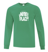 NOTRE PLACE COTTON TSHIRT LONG SLEEVE WITH HEAT PRESSED LOGO