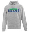NOTRE PLACE VAULT HOODIE WITH HEAT PRESSED LOGO