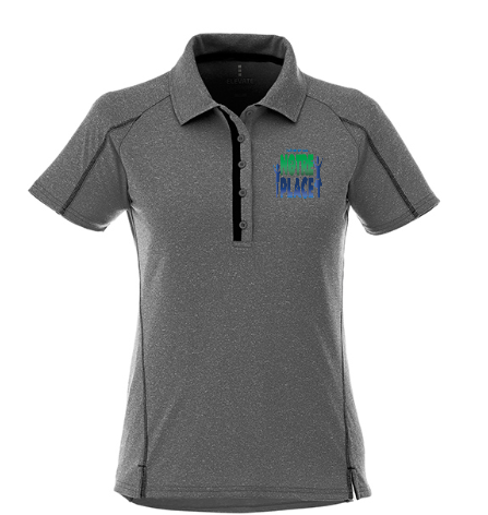 NOTRE PLACE LADIES ELITE POLO WITH EMBROIDERED LEFT CHEST LOGO