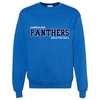 CUMBERLAND PANTHERS GIRLS FOOTBALL CHAMPION COTTON SWEATSHIRT WITH FULL FRONT APPLIQUE
