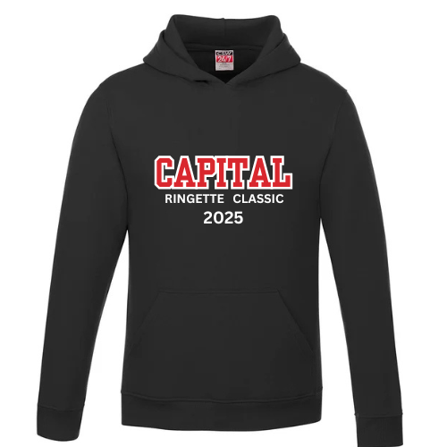 CAPITAL RINGETTE CLASSIC CSW VAULT PULLOVER HOODED SWEATSHIRT WITH FULL FRONT TWILL APPLIQUÉ