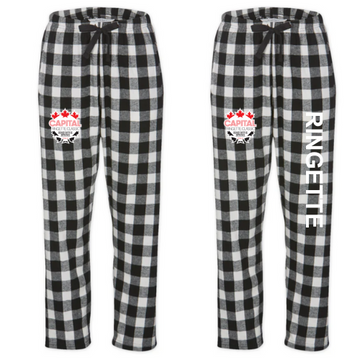 CAPITAL RINGETTE CLASSIC BOXERCRAFT PYJAMA PANTS WITH HEAT PRESS CRC LOGO ON LEG