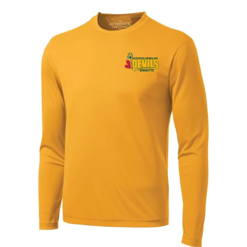 GCRA DEVILS DRYFIT LONG SLEEVE TEE WITH HEAT PRESS LOGO