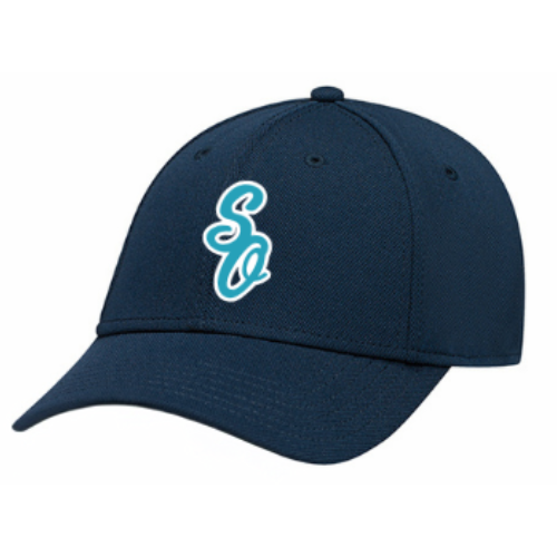 OTTAWA SOUTH BLUES BALL CAP WITH SO GIRLS BASEBALL EMBROIDERED LOGO IN TEAL/NAVY ON FRONT