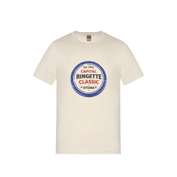 Capital Ringette Classic Cotton T-Shirt | CX2 Parkour - Full Front Heat Press Distressed Ring